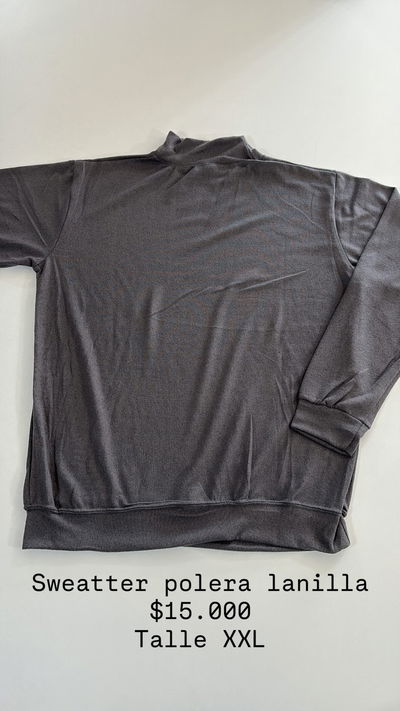 Sweatter polera lanilla talle XXL