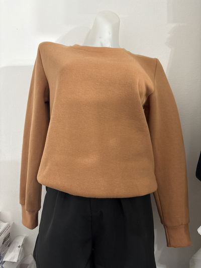 Buzo algodón beige talle L (chico)