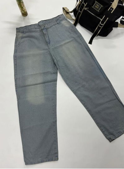 Jeans mom talle especial celeste 50/52/54/56