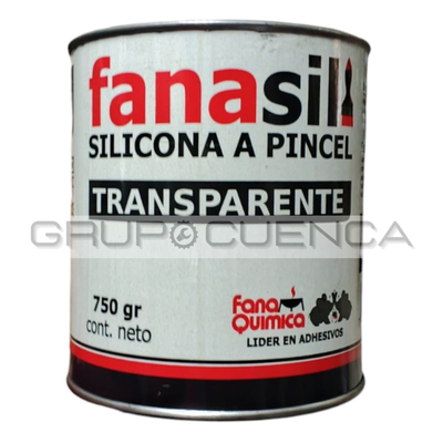 Silicona a pincel transparente 750gms Fanasil 