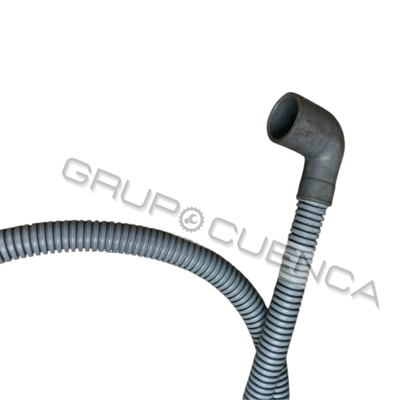 Manguera de desagote c/ codo 2.5 mts boca ancha 