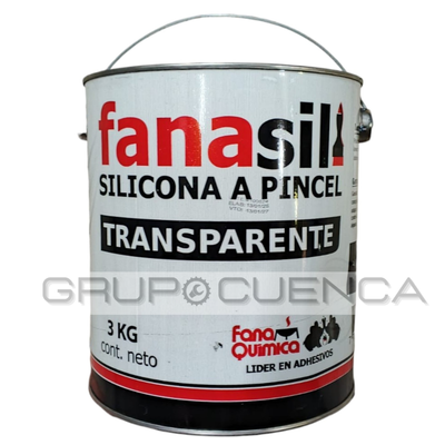 Silicona a pincel transparente 3 kg Fanasil 