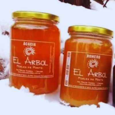 Miel Pura en Frasco de Vidrio 500gr 