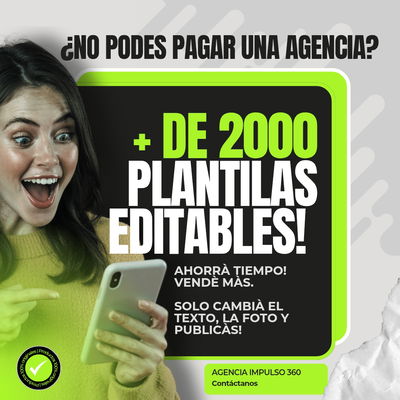2000 PLANTILLAS EDITABLES PARA CANVA + 7 PLANTILLAS PARA CARROUSEL DE REGALO! 