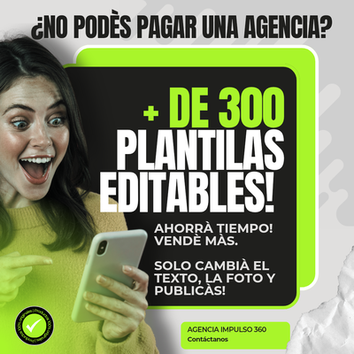 300 PLANTILLAS EDITABLES PARA CANVA