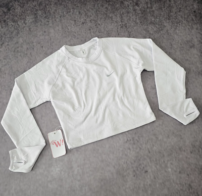 CROP TOP NIKE TÉRMICO - BLANCO