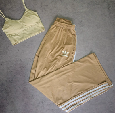 PALAZO LYCRA ADIDAS BEIGE