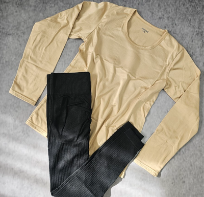 CAMISETA TÉRMICA LARGA - BEIGE