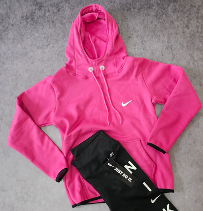 BUZO NIKE CON PIEL - FUCSIA