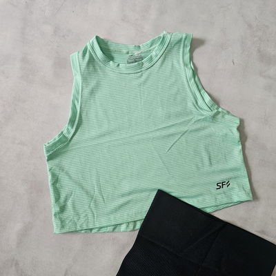 MUSCULOSA CROP DRYFIT - VERDE 