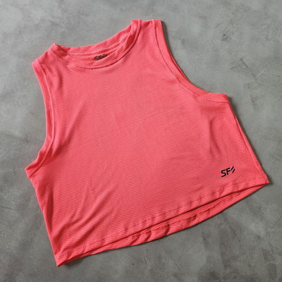 MUSCULOSA CROP DRYFIT - ROSA FLUOR