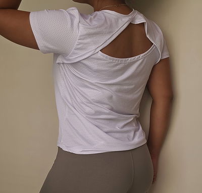 REMERA DRYFIT ABERTURA - BLANCA