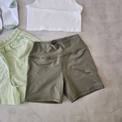 CALZA FLORA LYCRA - VERDE ACEITUNA