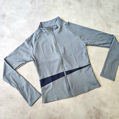 CAMPERA COMBINADA - CELESTE