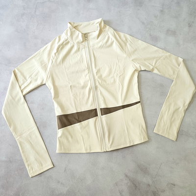 CAMPERA COMBINADA - BEIGE