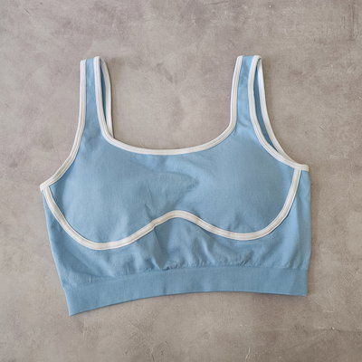 TOP COMBINADO - CELESTE