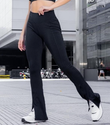 CALZA OXFORD NEGRA LYCRA TAJO