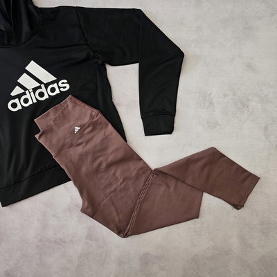 CALZA LYCRA ADIDAS - CHOCOLATE