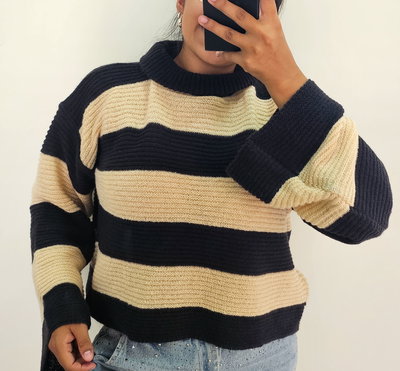 SWEATER  TEJIDO RAYADO