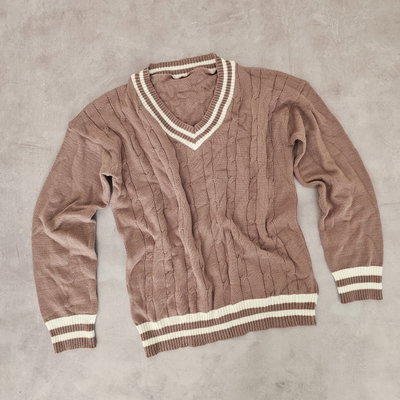 SWEATER UNIVERSITARIO - rosa viejo
