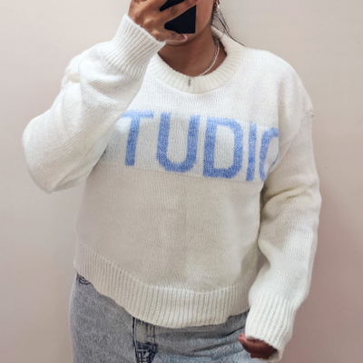 SWEATER STUDIO - BLANCO