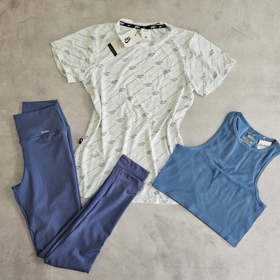 CALZA LYCRA - AZULINO