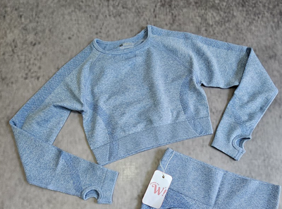 CROP TOP CELESTE SEAMLESS
