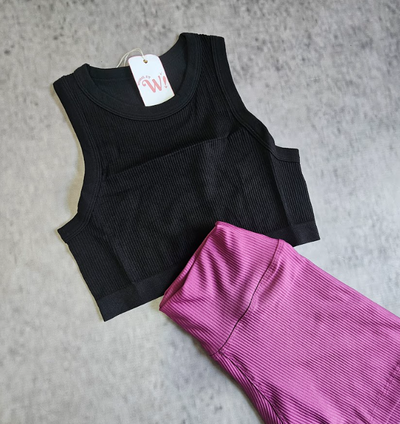CROP NINA MORLEY PREMIUM - NEGRO