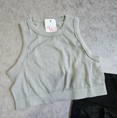 CROP NINA MORLEY PREMIUM - GRIS