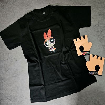 REMERÓN FIT - ALGODÓN - NEGRO - SUPERPODEROSAS 