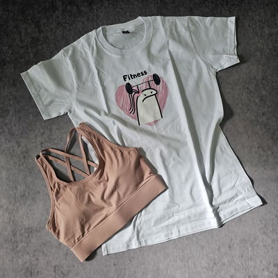 REMERÓN FIT - ALGODÓN -BLANCO FITNESS