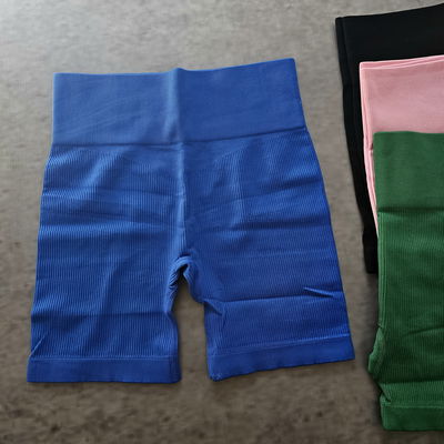 CALZA SEAMLESS ACANALADA -  AZUL