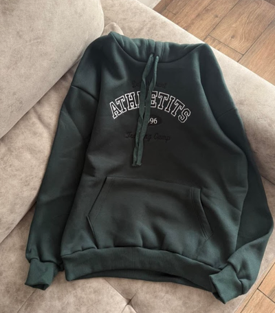 BUZO CANGURO BORDADO - VERDE 