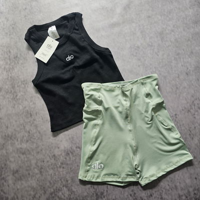 CALZA ALO LYCRA - VERDE
