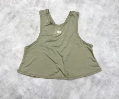 MUSCULOSA  ALO CRUZADA DRYFIT - verde