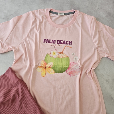 REMERA ALGODÓN "COCONUT" - ROSA
