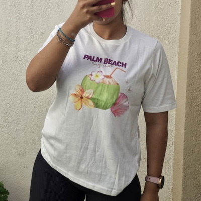 REMERA ALGODÓN "COCONUT" - MANTECA