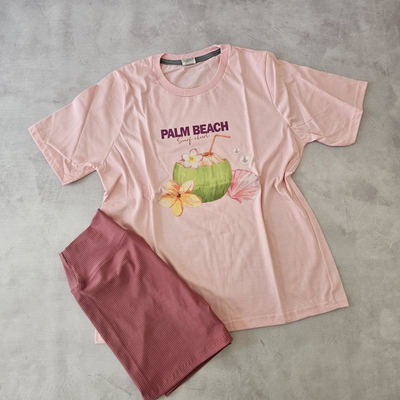 REMERA ALGODÓN "COCONUT" - ROSA