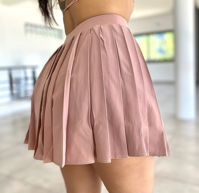 FALDA PANTALON TABLEADA - ROSA VIEJO