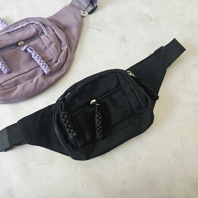 RIÑONERA CORDONES - NEGRA