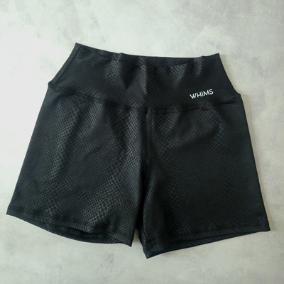 CALZA CORTA LYCRA - NEGRA ESTAMP