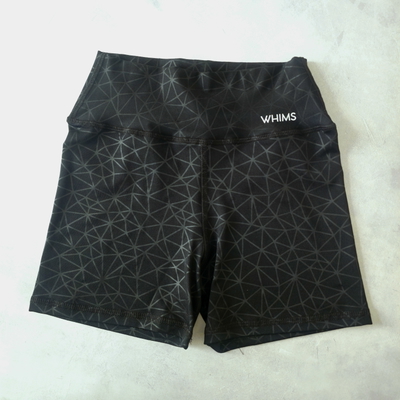 CALZA CORTA LYCRA - NEGRA ESTAMP