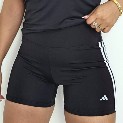 CALZA CORTA ADIDAS NEGRA