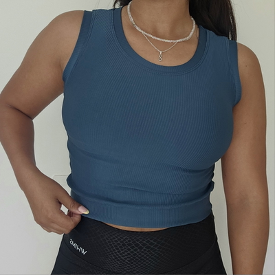 CROP TOP MORLEY - CELESTE