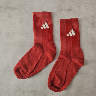 MEDIAS 3/4  adidas rojo
