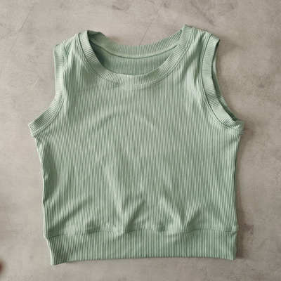 CROP TOP MORLEY - VERDE AGUA