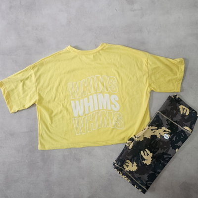 REMERA CROP amarillo - WHIMS (espalda)