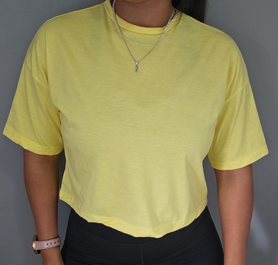 REMERA CROP amarillo - WHIMS (espalda)