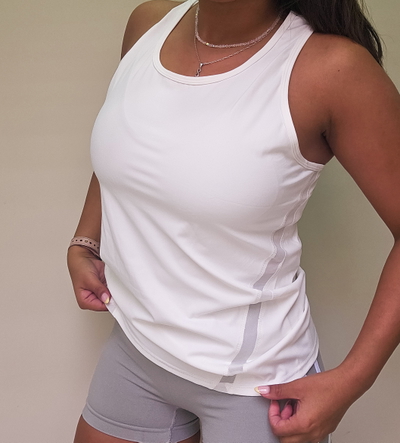 MUSCULOSA IMPORTADA  "ROMA" PREMIUM - Blanca