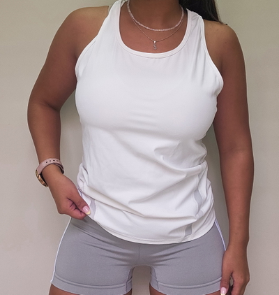 MUSCULOSA IMPORTADA  "ROMA" PREMIUM - Blanca